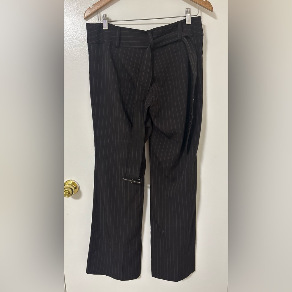 Star City Brown Pinstripe Pantsuit